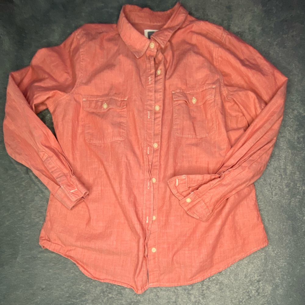 ❤️Old Navy red button down size Large